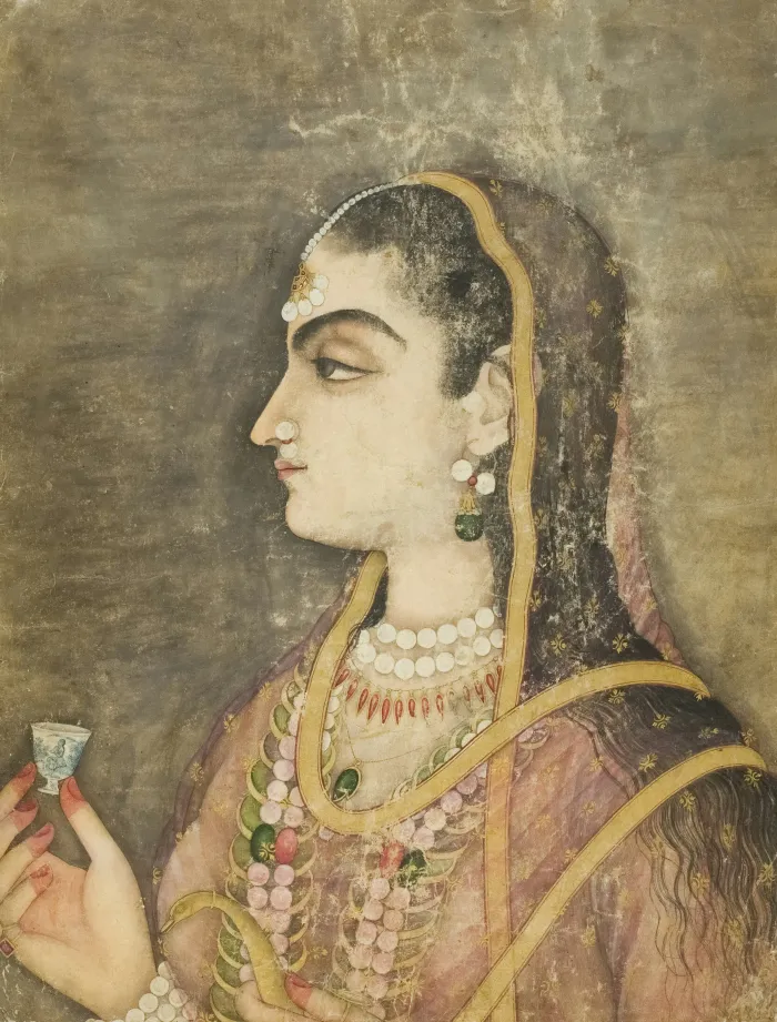 Classic Indian Miniature Royal Portrait Canvas wall art print | PrintPosters.in